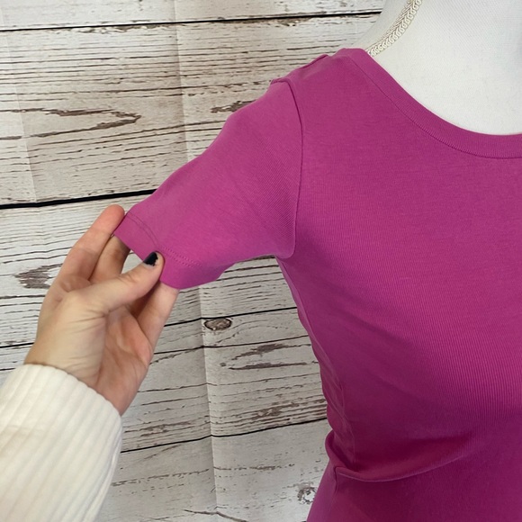 J Crew Ribbed Solid T-Shirt NWT - Picture 5 of 8